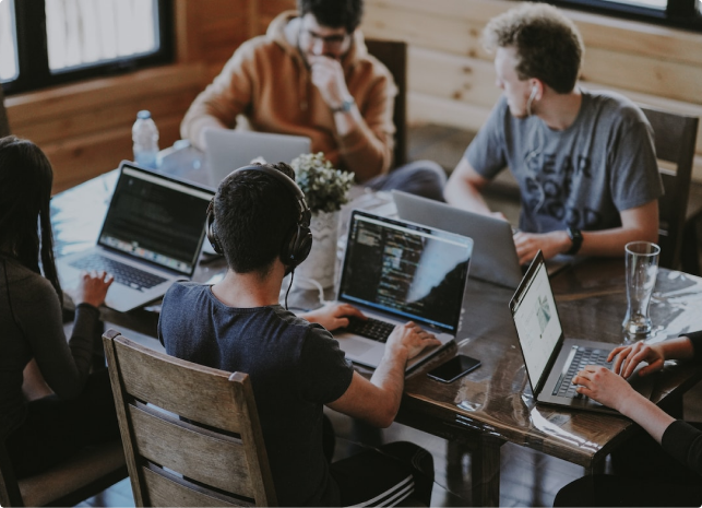 group of developers